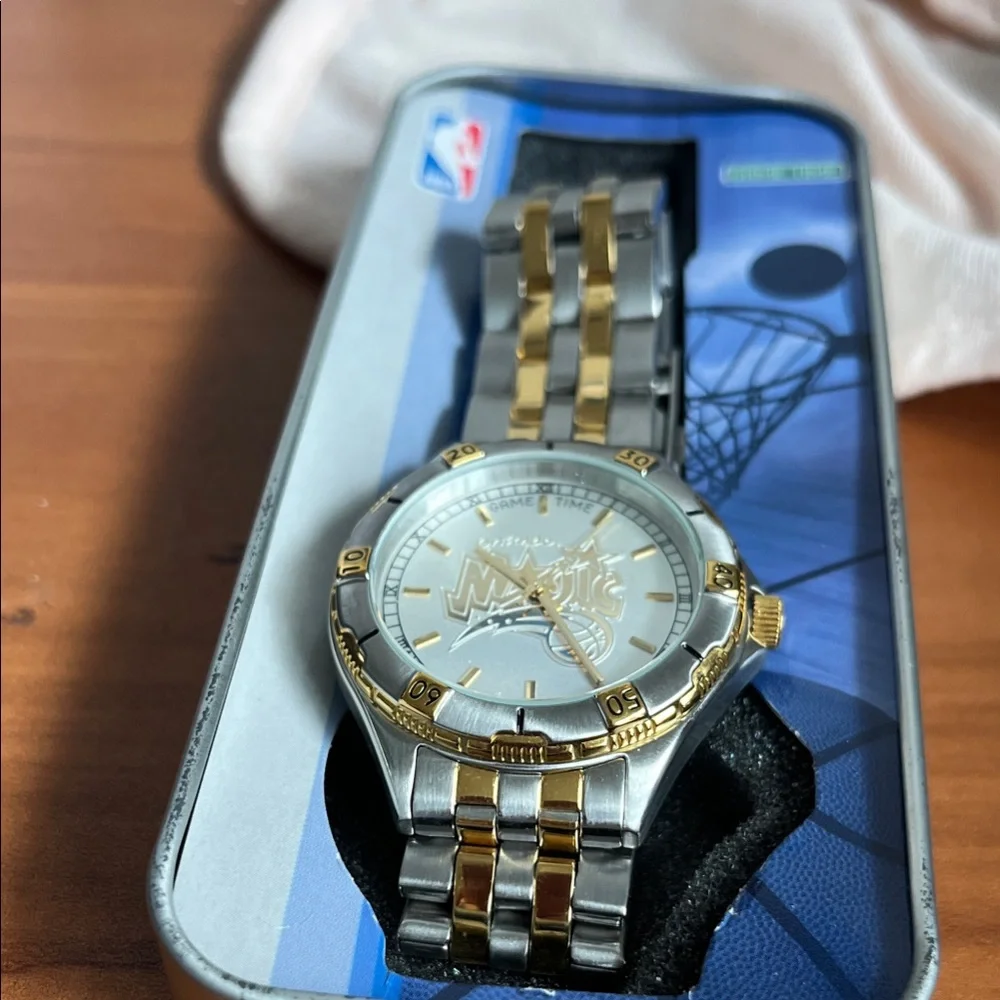Game Time Silver and Gold Orlando Magic Men's Watch - Picture 1 of 6